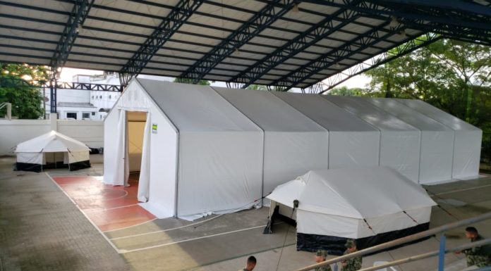 *Ejército entregó carpa tipo hospital para atención de COVID-19 en Vaupés*