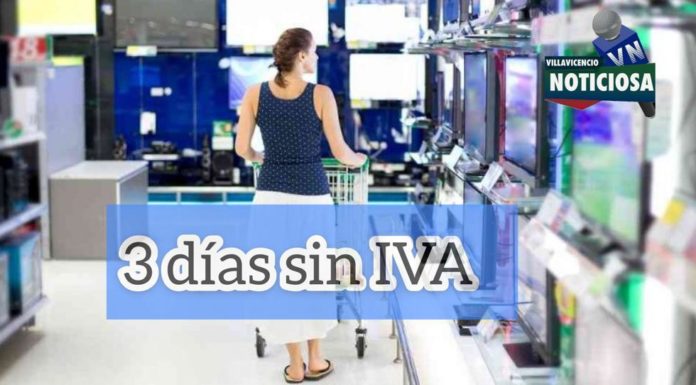 Tres días sin Iva para comprar artículos.