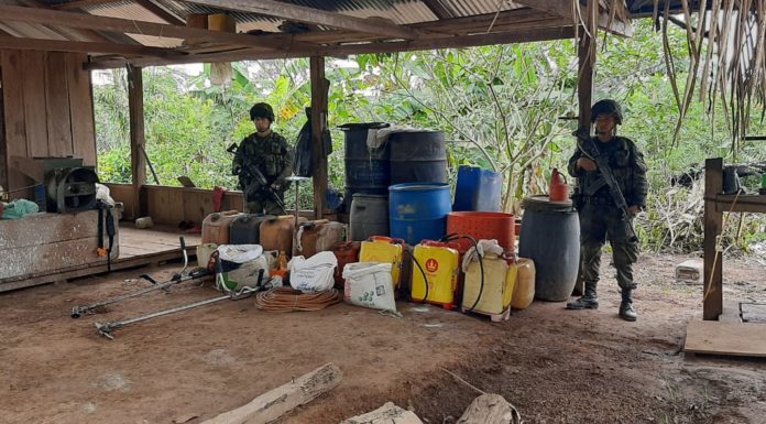 Ejército Nacional destruye laboratorio avaluado en 15 millones de pesos