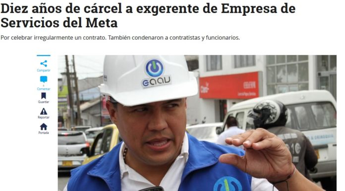 ¿ Y por qué andará libre Andrés Castro Rey, hombre cercano al actual Gobernador del Meta?