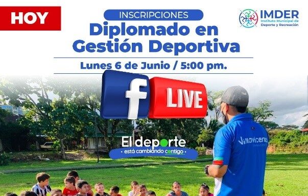 IMDER LANZA CONVOCATORIA DE DIPLOMADO EN GESTIÓN DEPORTIVA PARA LÍDERES COMUNITARIOS