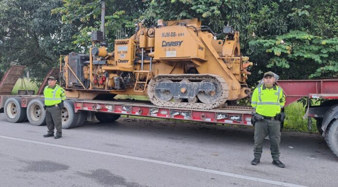 Incautación maquinaria amarilla