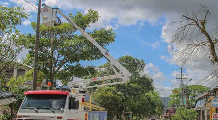 Villa juliana y su moderno alumbrado Led en su principal corredor
