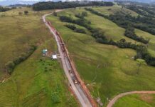 Vía Uribe-Papamene cierra el año con más de 4 kilómetros pavimentados